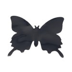 Set of 12 pieces butterflies with adhesive, house or event decorations, black color, A37
